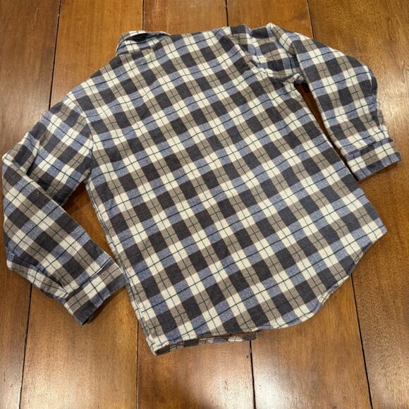 Vintage Flannel Plaid Button Down Chore Shirt Jacket Quilted Mens Med Workwear - Picture 9 of 13